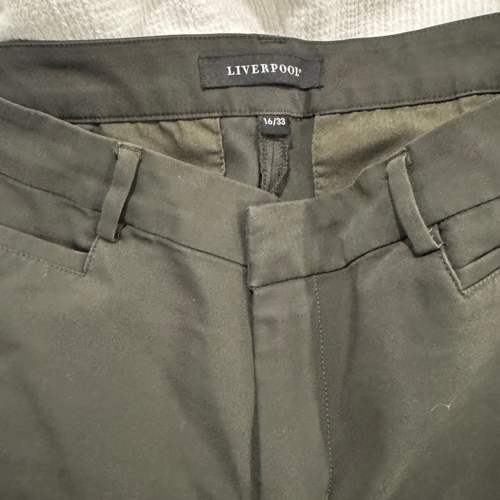 Liverpool women’s green/army/olive dress pants boot cut